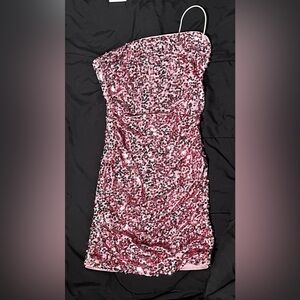 Sequin Pink Dress